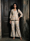 chikoo floral peplum co ord set front full
