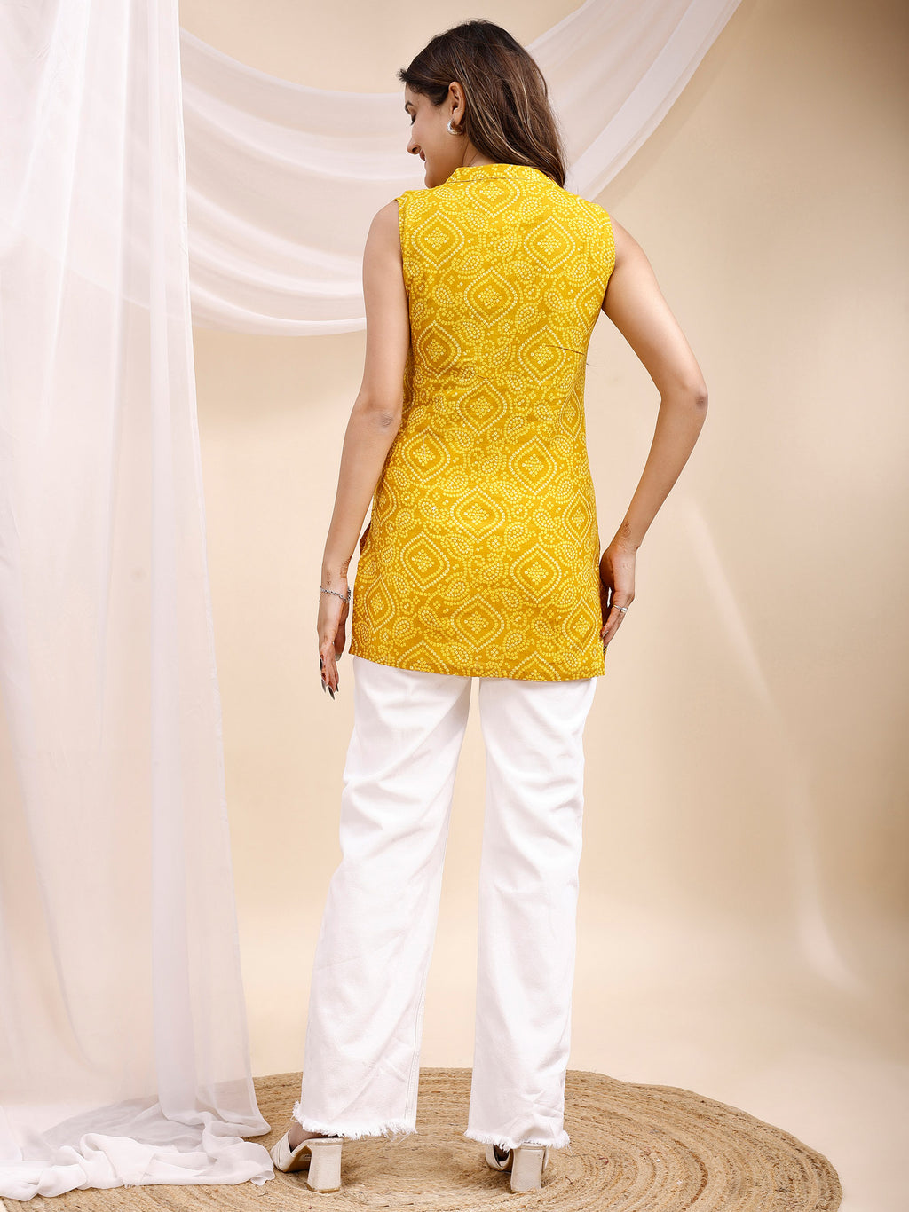 Cotton Mustard Kurti 2