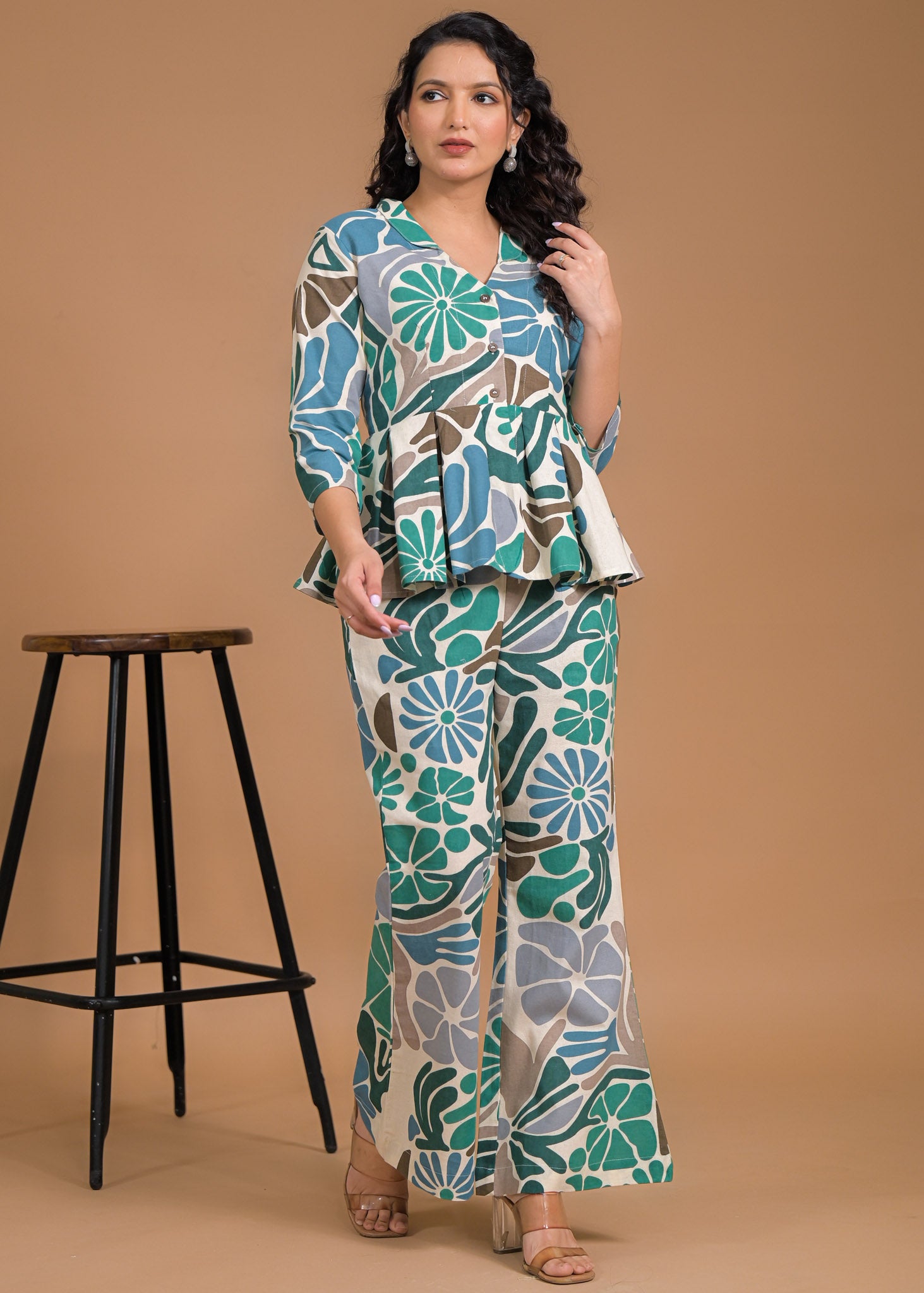 Pure Cotton Floral Coord Set