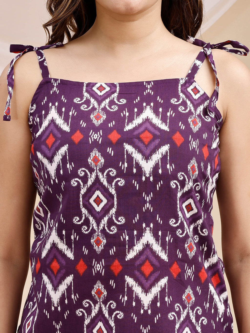 Cotton Purple Kurti 4