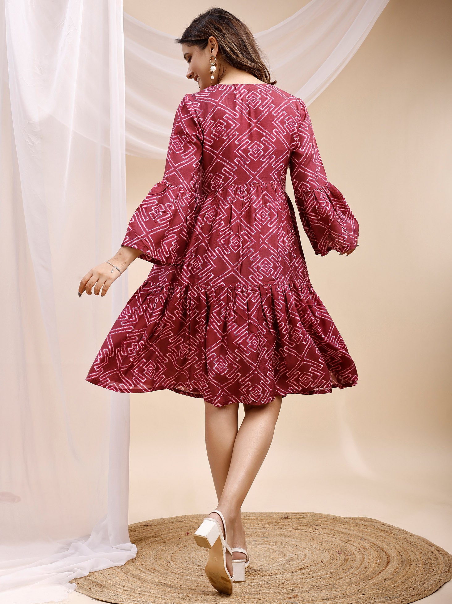 Viscose Muslin Pink Dress 3