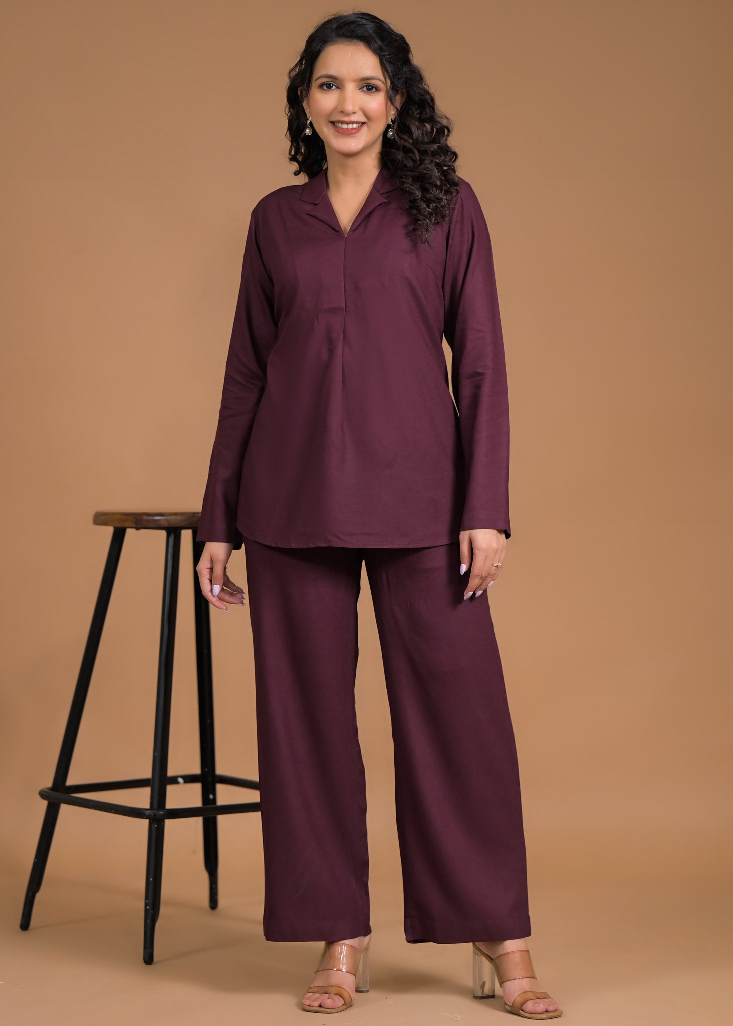 Rayon Casual Wear Coord Set Front