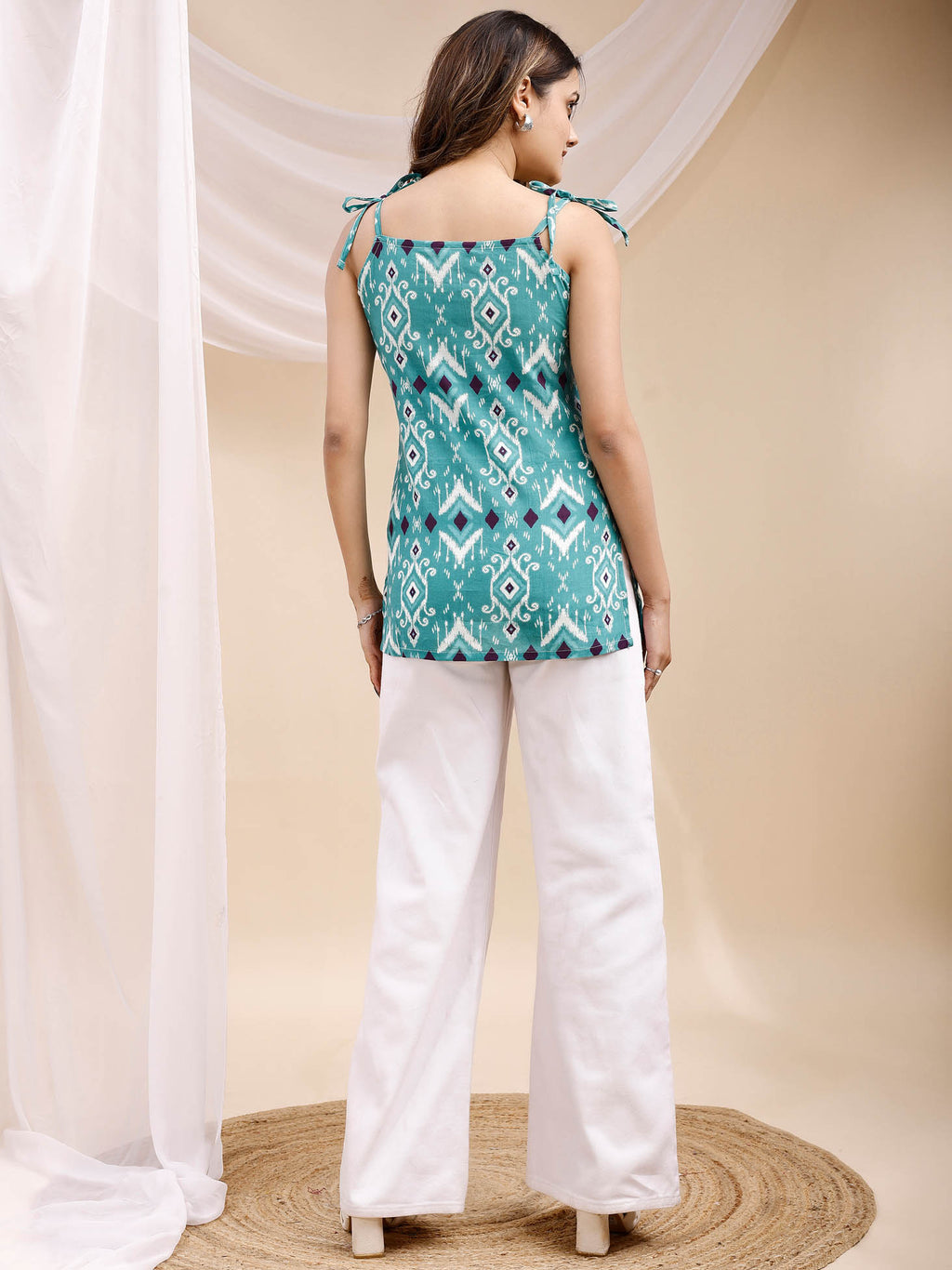 Cotton Turquoise Kurti 2