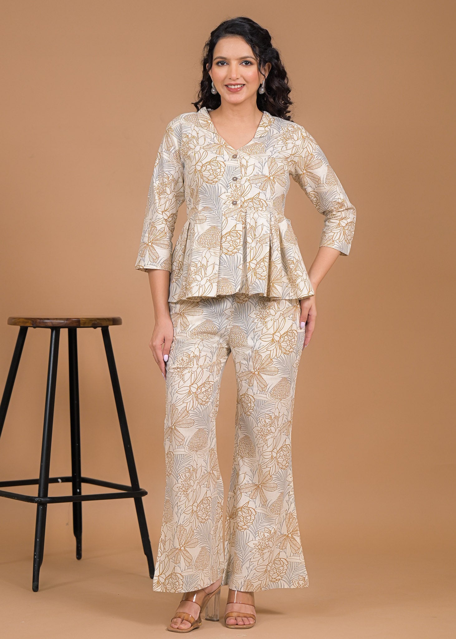 Pure Cotton Botanical Coord Set