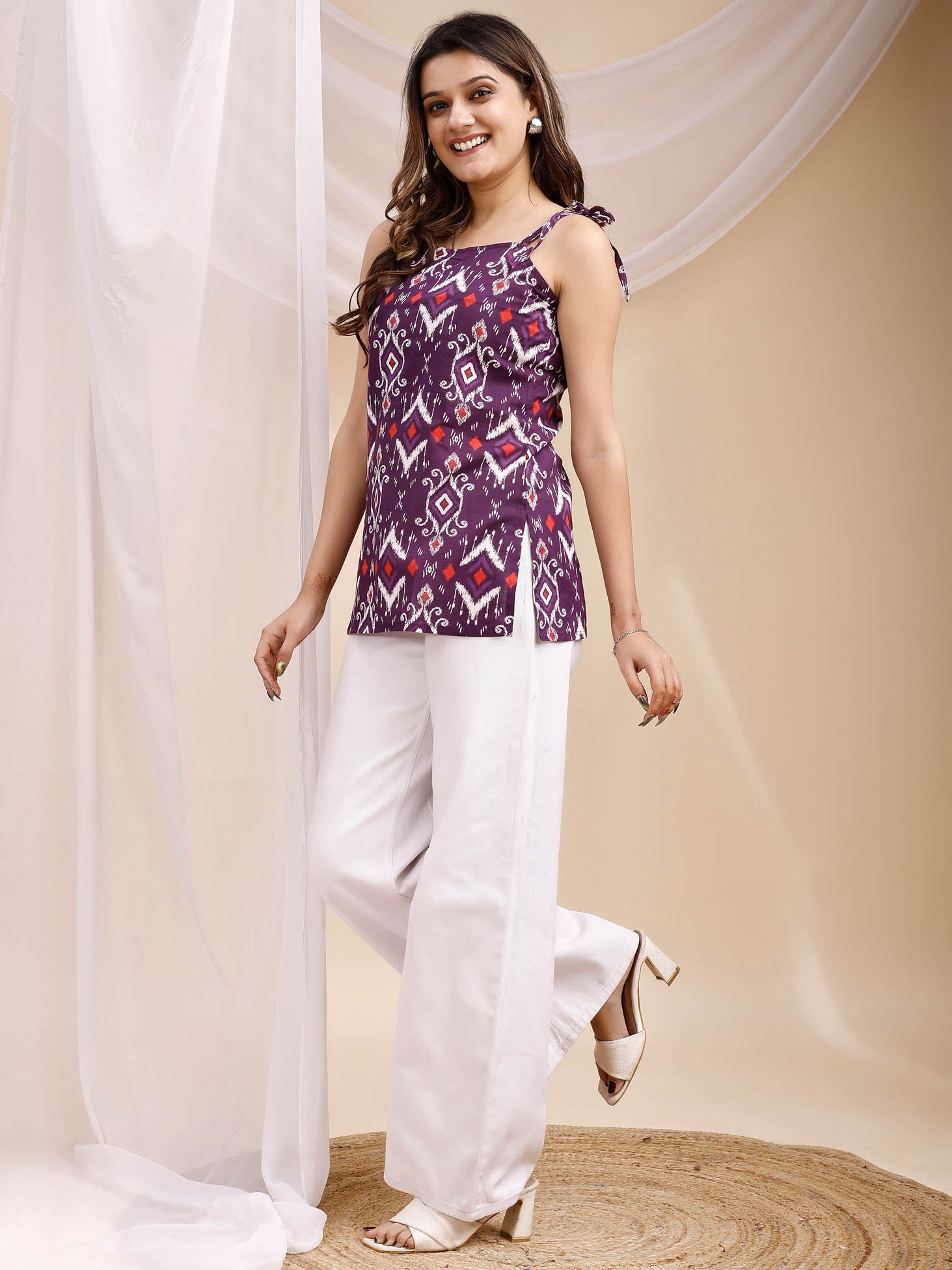 Cotton Purple Kurti 1