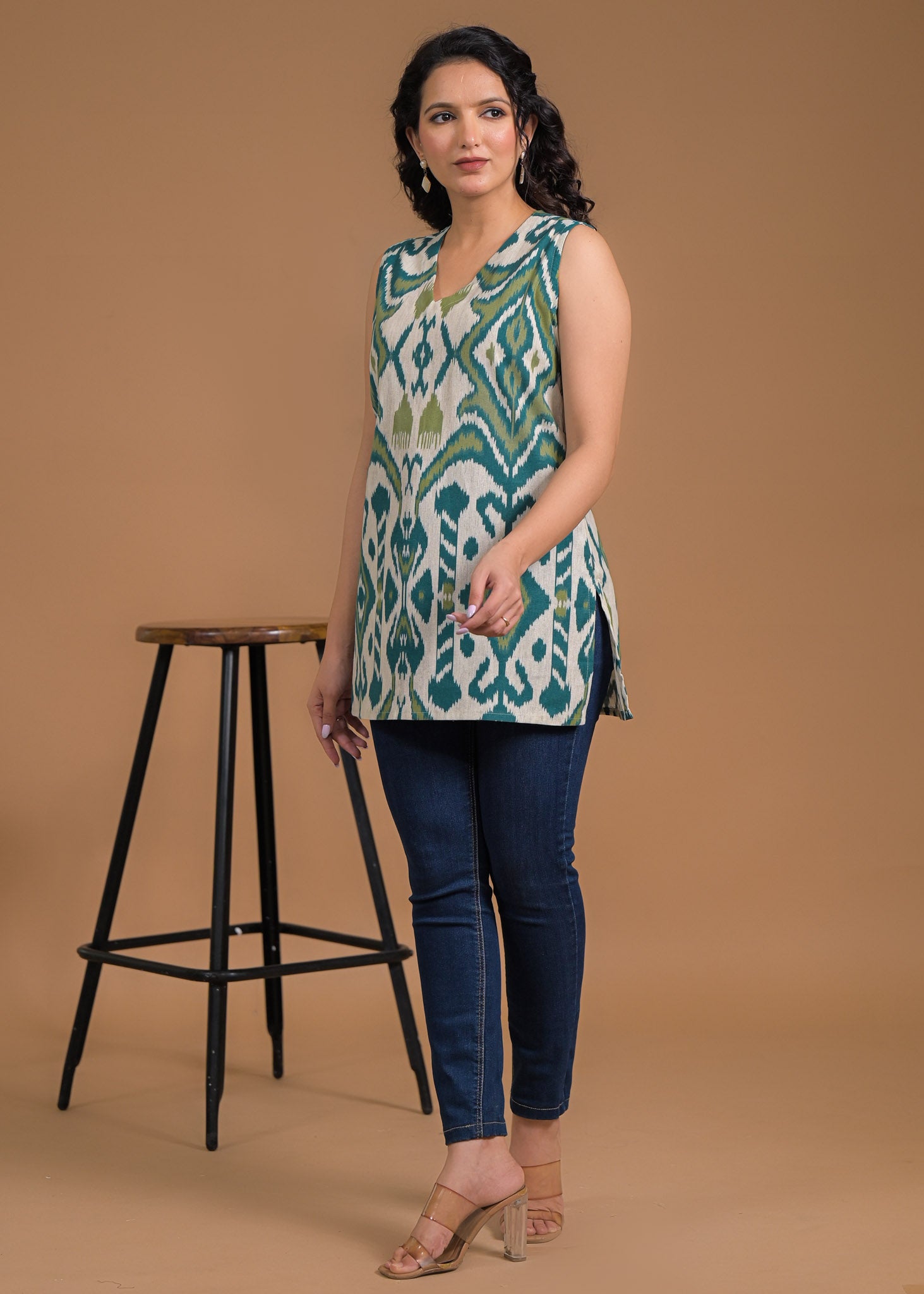 Pure Cotton Rama Short Kurti1