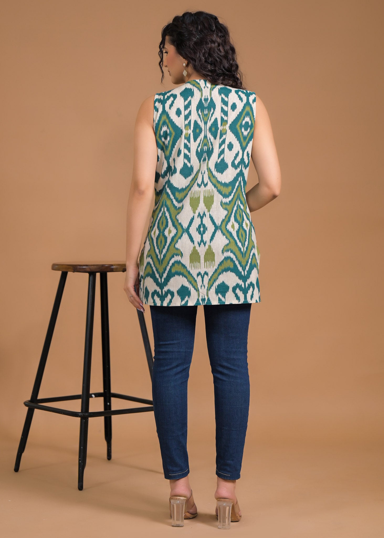 Pure Cotton Rama Short Kurti 3