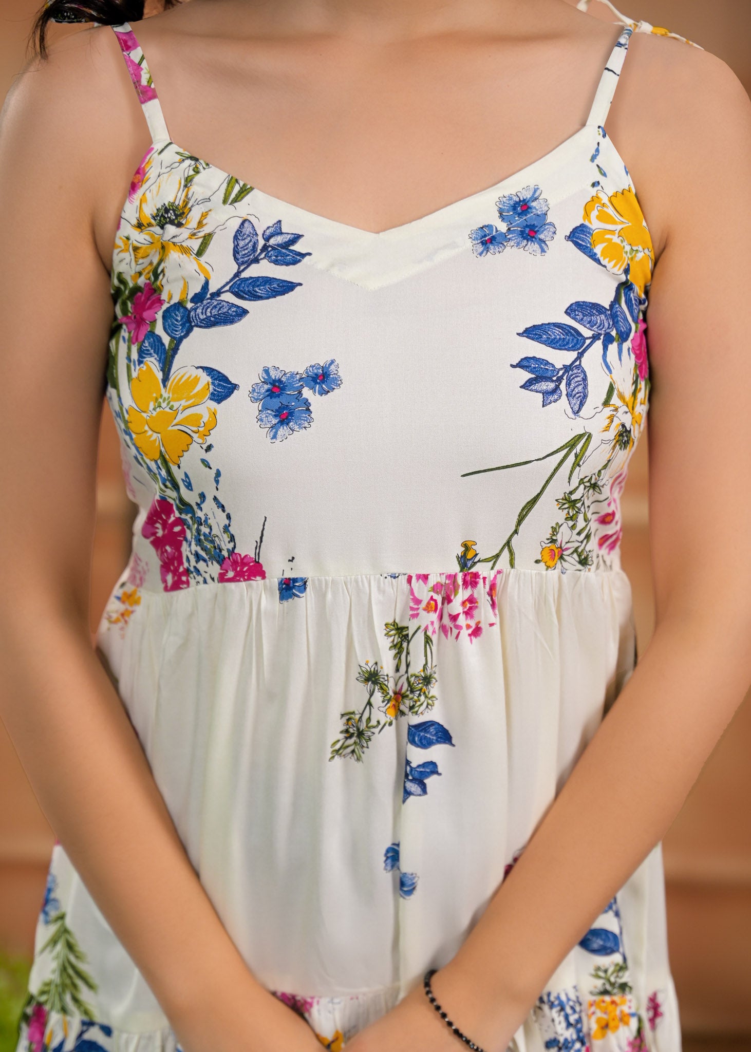 Rayon Fuchsia Dress 6