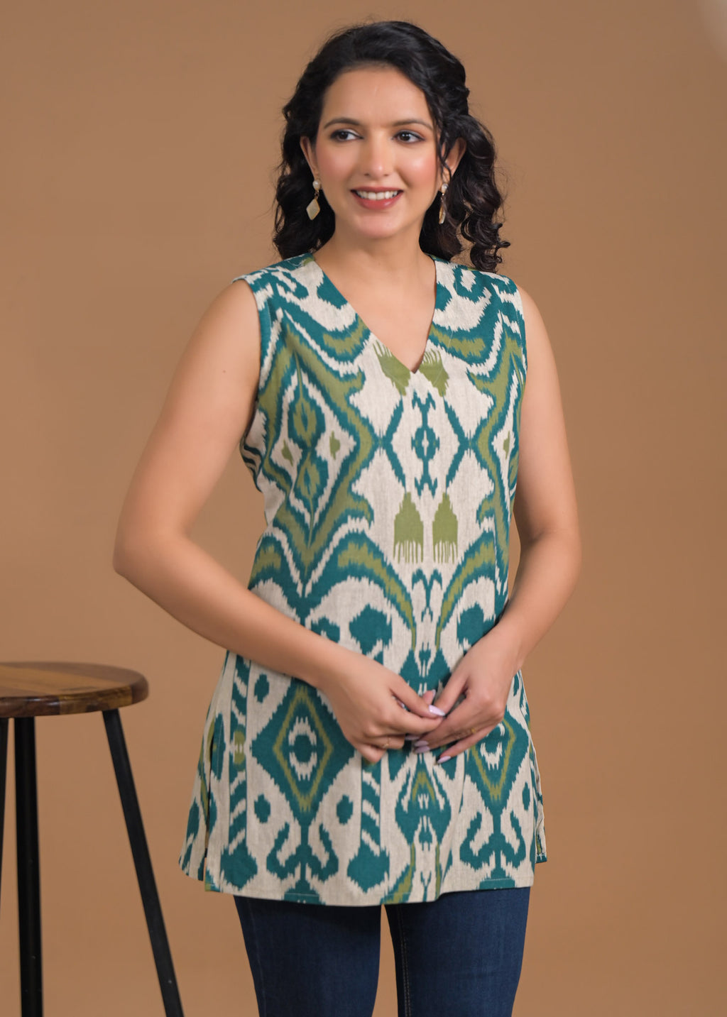 Pure Cotton Rama Short Kurti 4