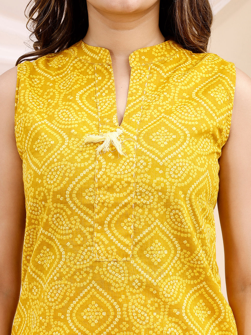 Cotton Mustard Kurti 4