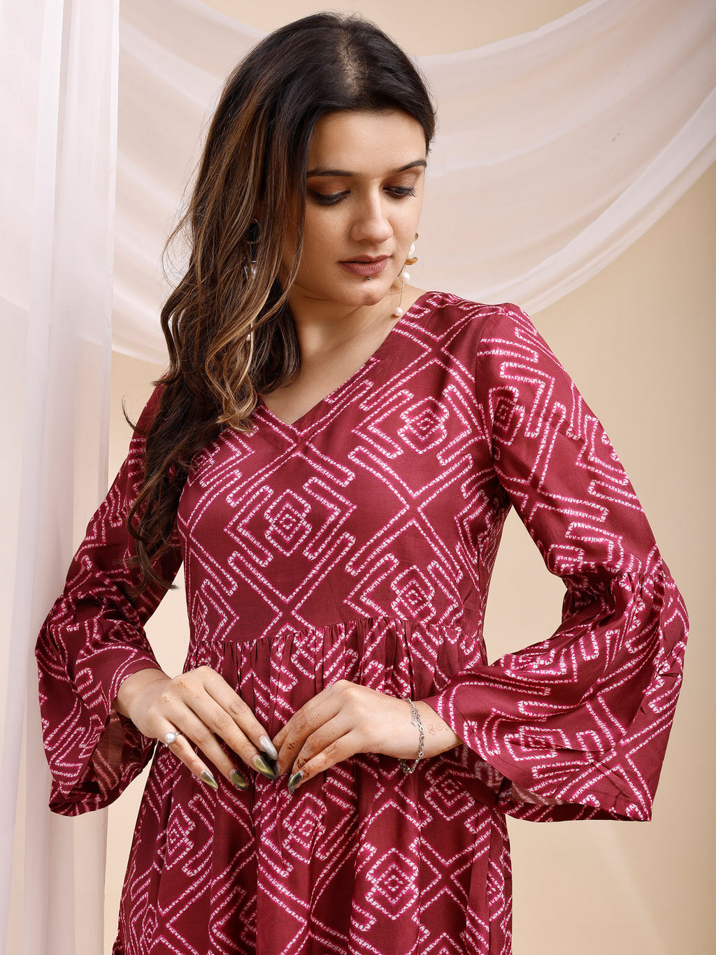 Viscose Muslin Pink Dress 6