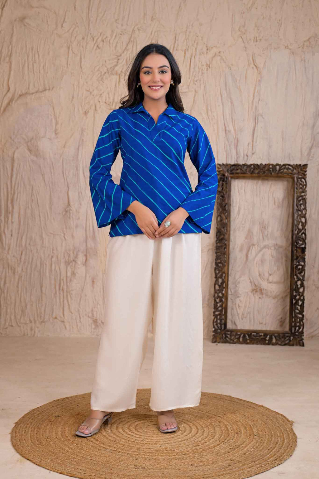 Pure Cotton Blue Kurti 7