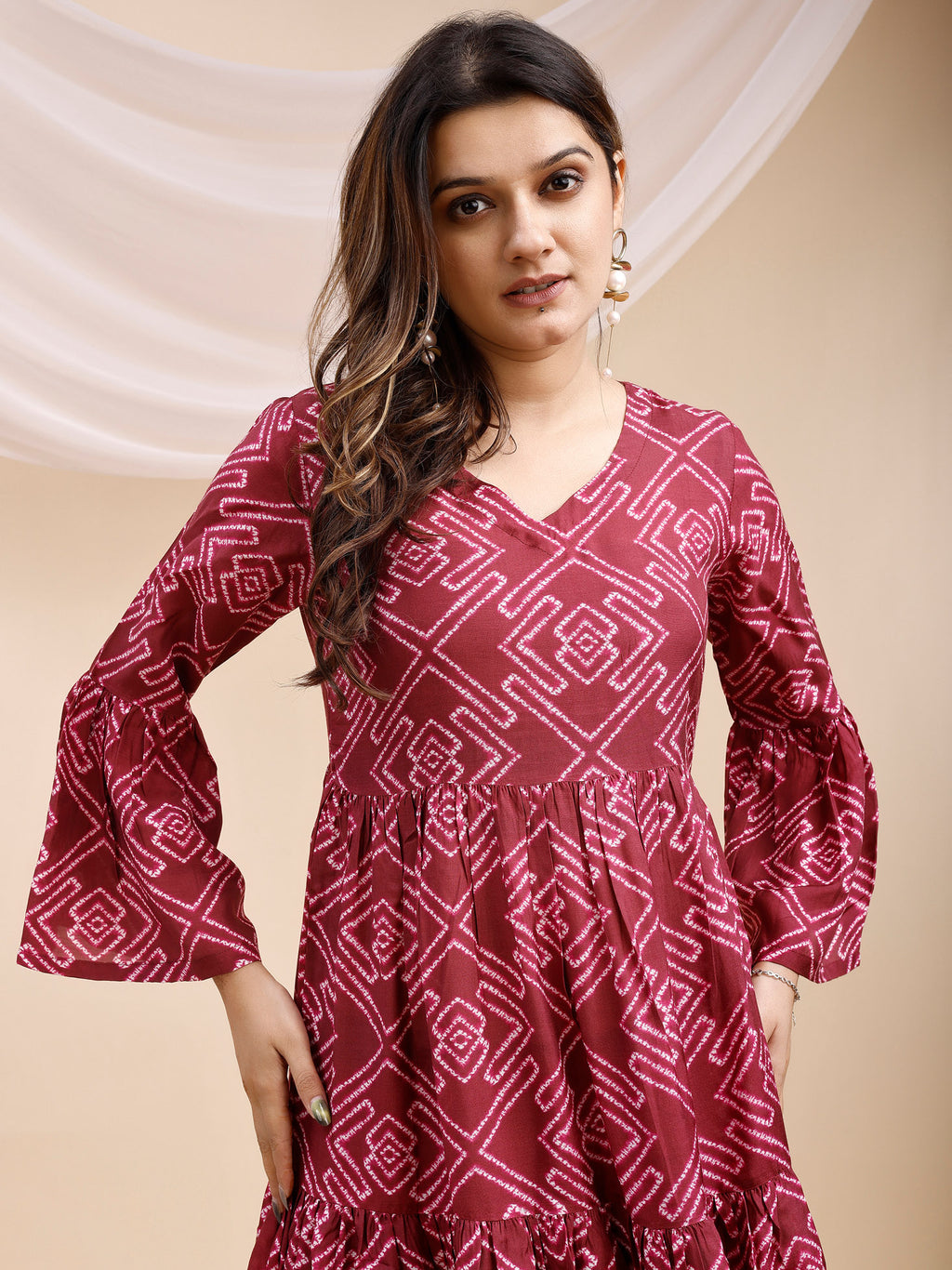 Viscose Muslin Pink Dress 5