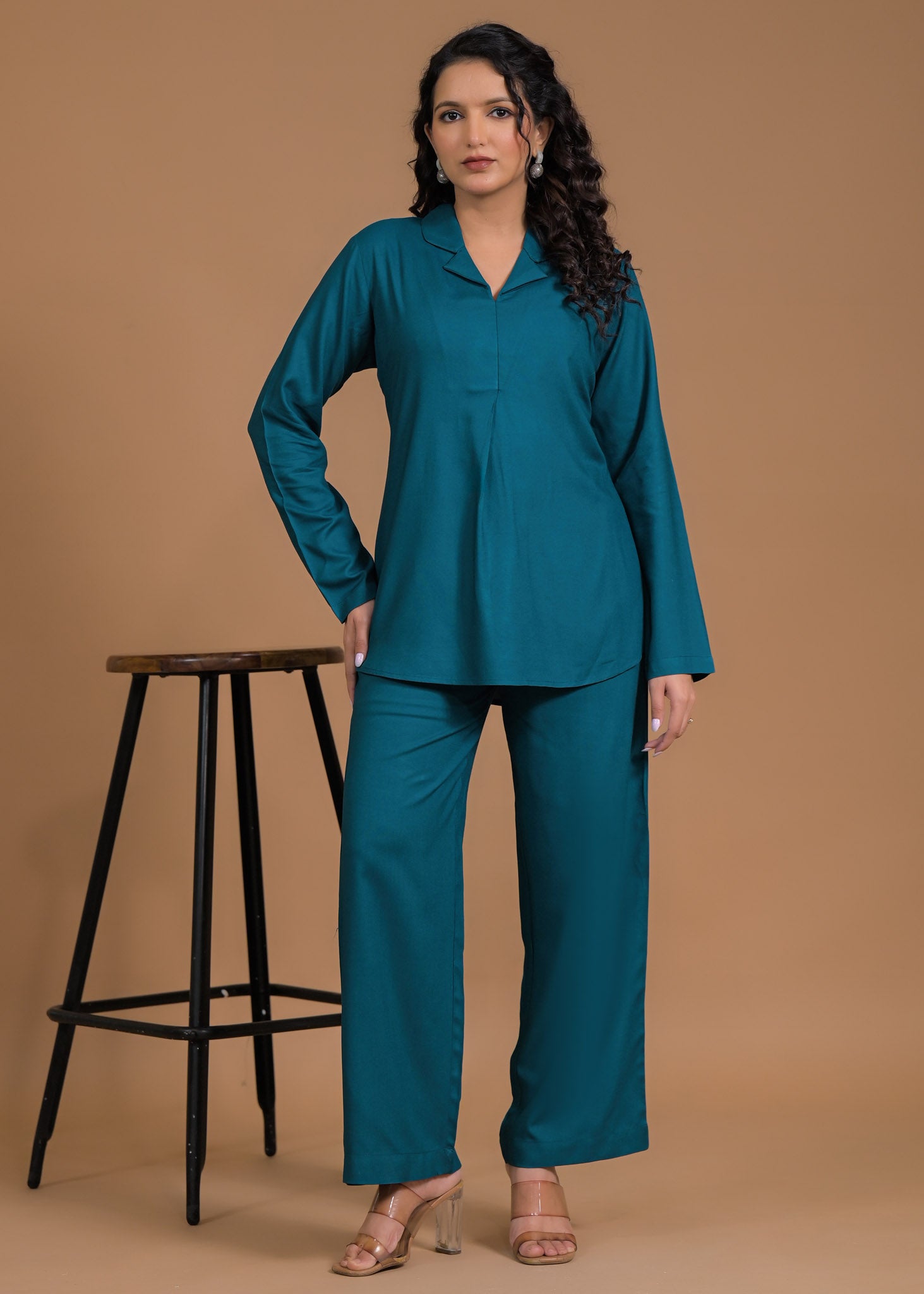 Rayon Casual Wear Coord Set Front