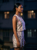 printed co-ord set side profile